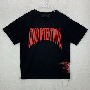 VLONE Good Intentions T‎ Shirt Men’s M Black Graphic Streetwear NWT